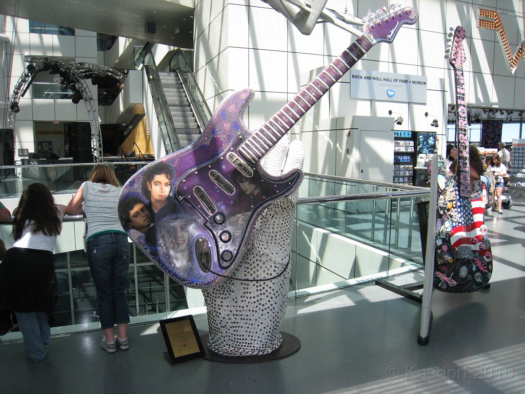 Rock n Roll Hall of Fame 2010 135.jpg - The Rock 'N Roll Hall of Fame in Cleveland Ohio. We made a day trip visit May 30, 2010. Bigger than I expected, with lots to see.